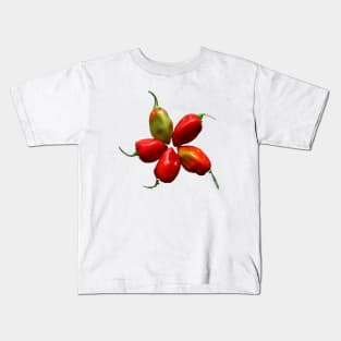 Five habanero peppers Kids T-Shirt